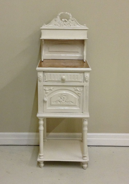 french antique bedside table